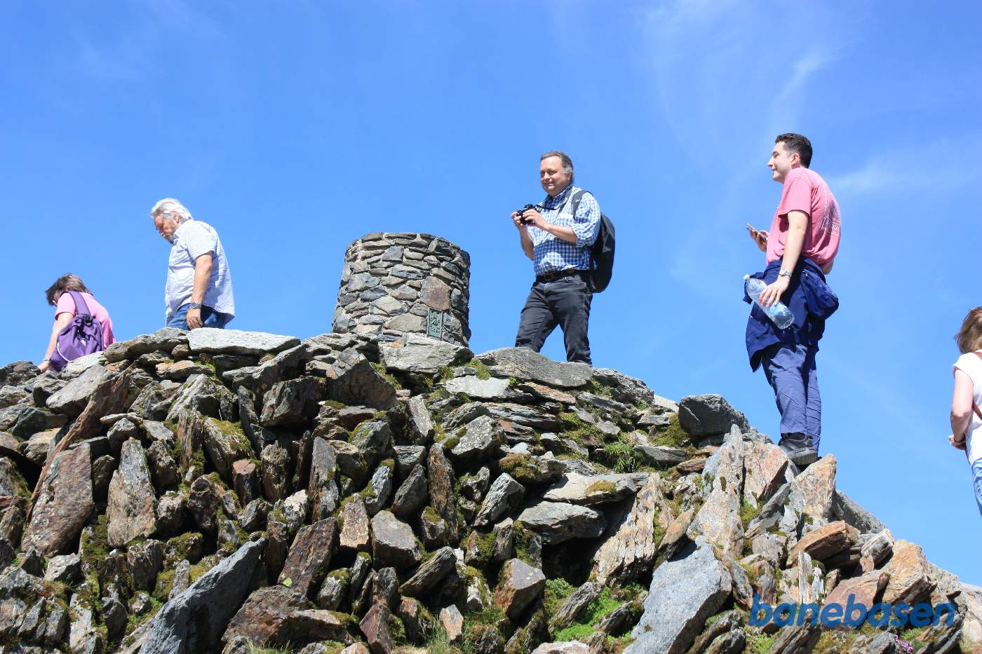 Toppen af Mount Snowdon