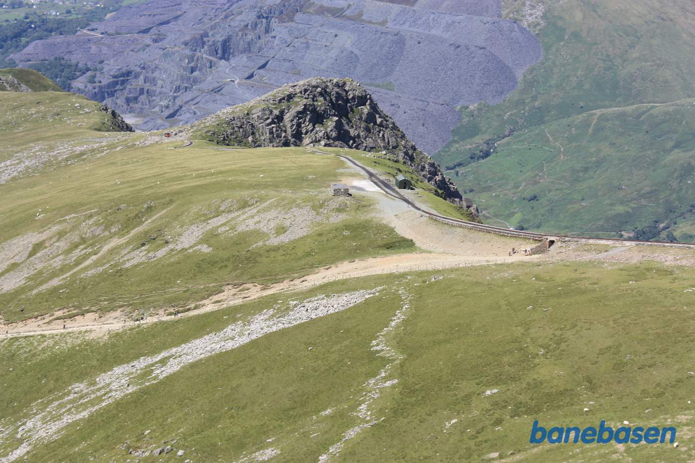 Station Clogwyn ses nede midt i billedet