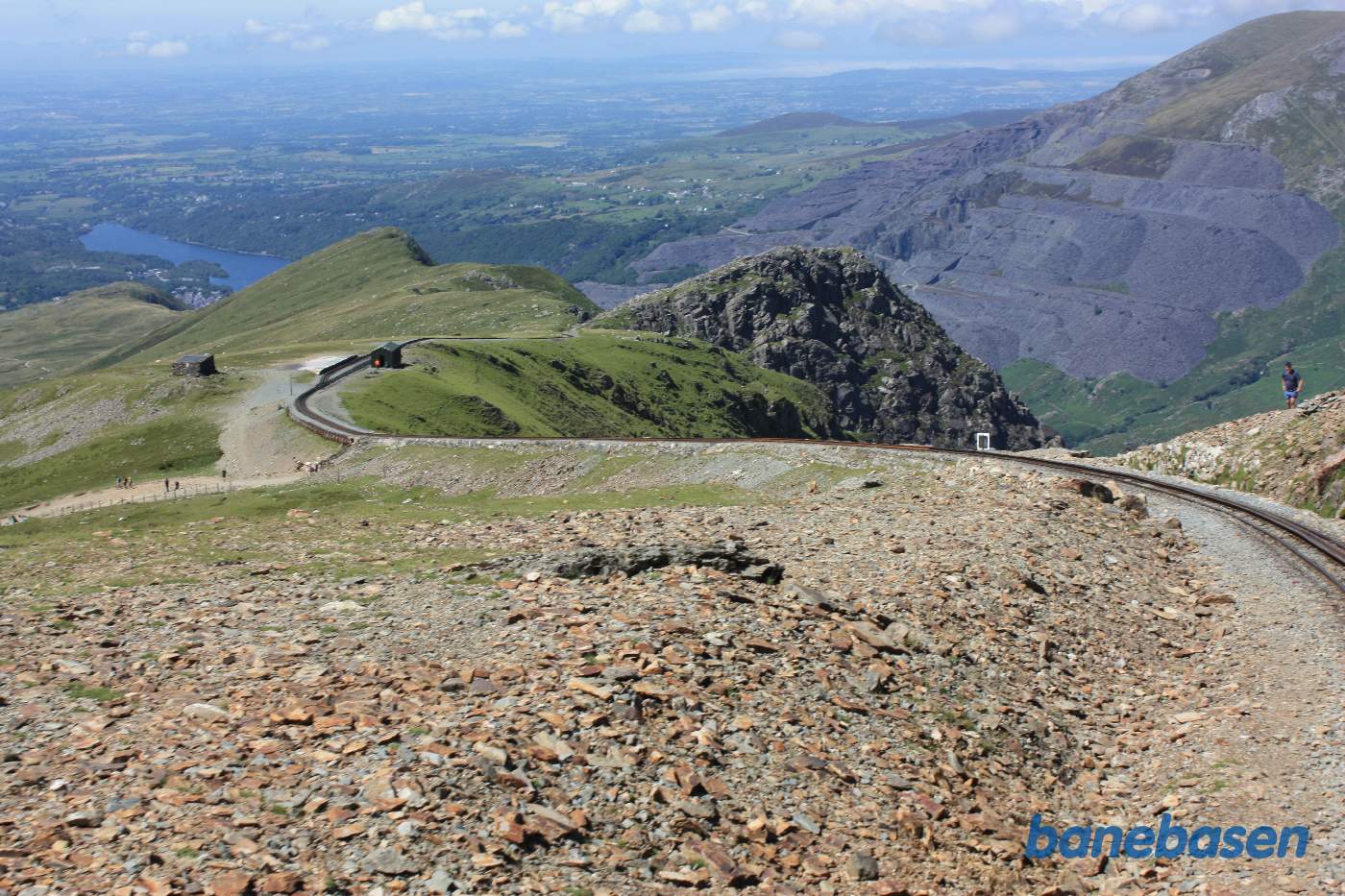 Station Clogwyn ses nede til venstre i billedet