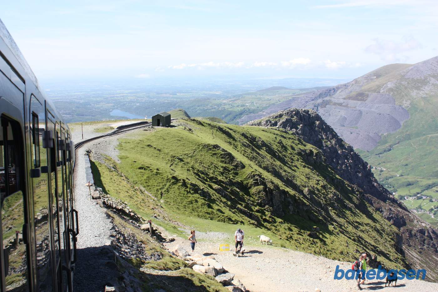 Station Clogwyn ses nede til venstre i billedet