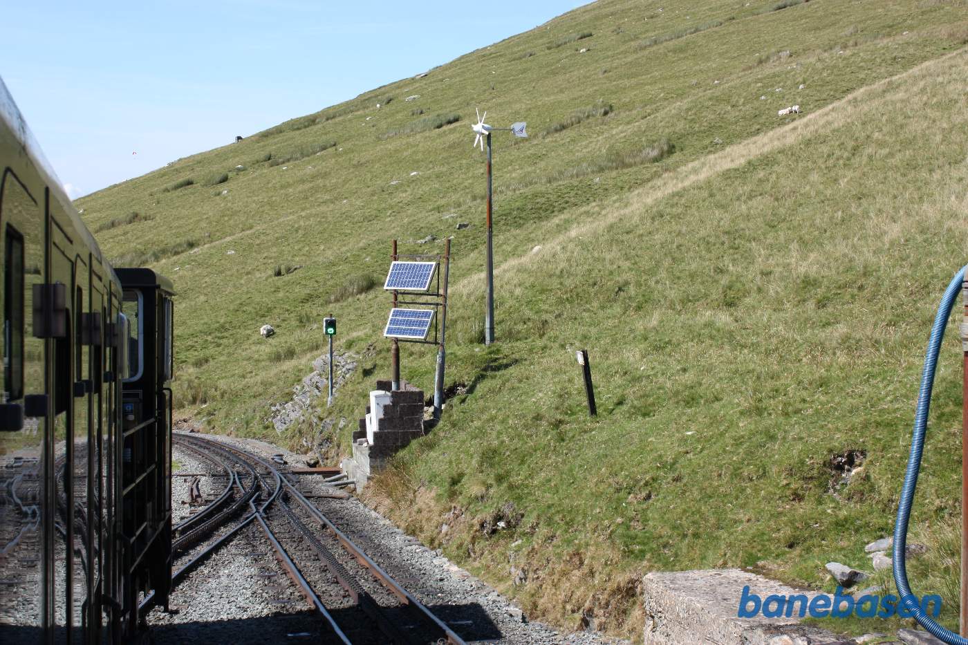 Vi har netop krydset med modkørende tog