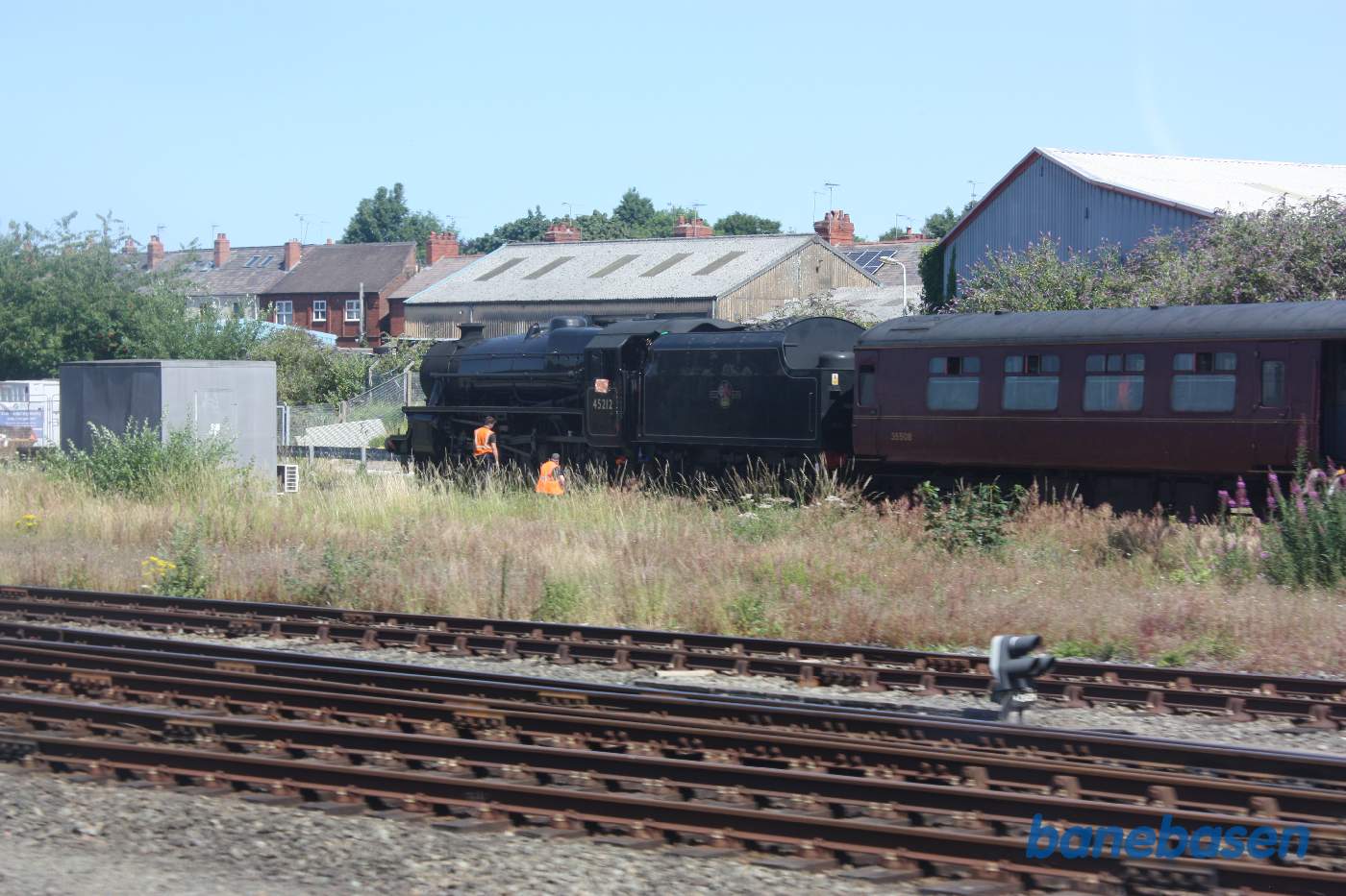 Et damplokomotiv under opfyring