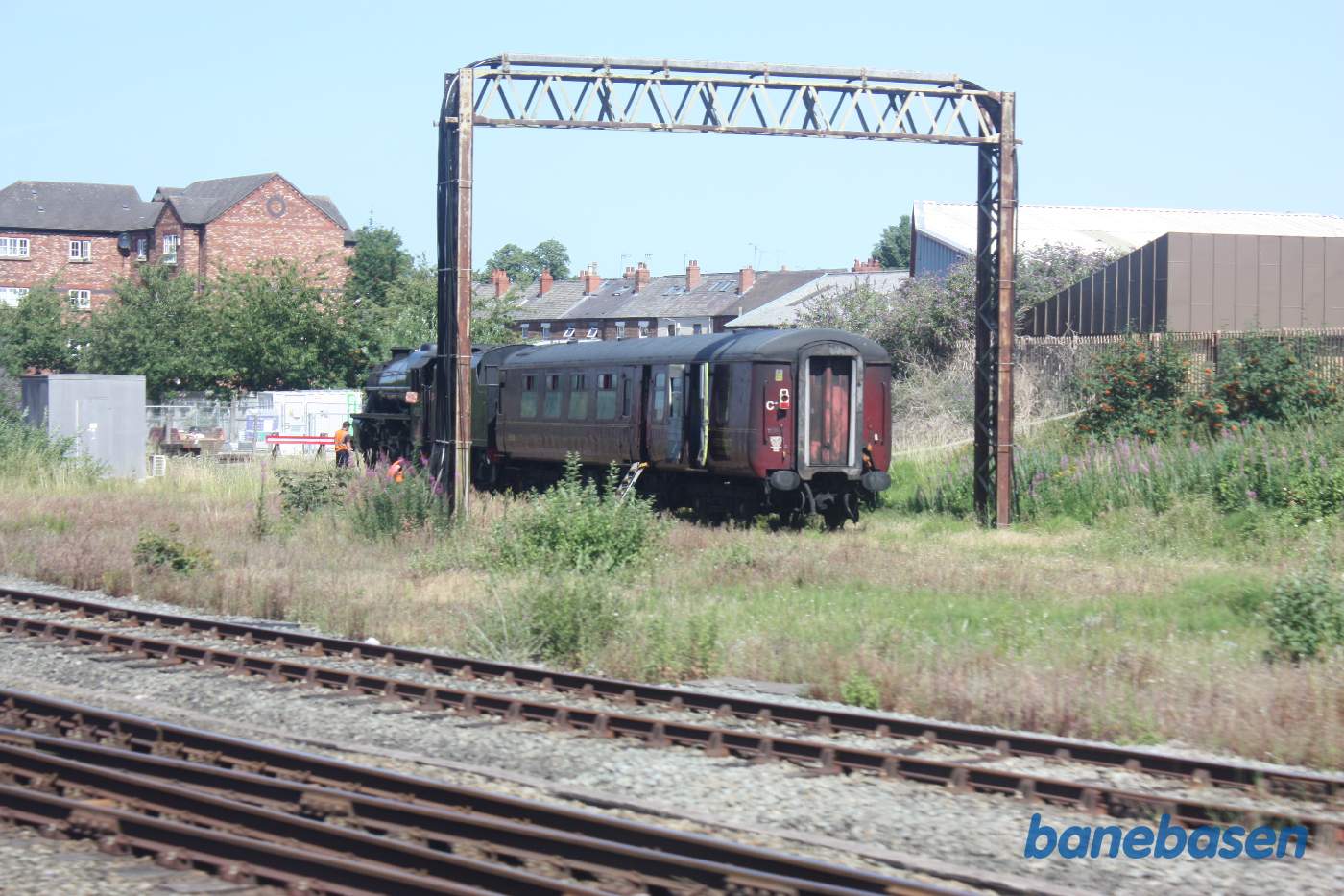 Et damplokomotiv under opfyring