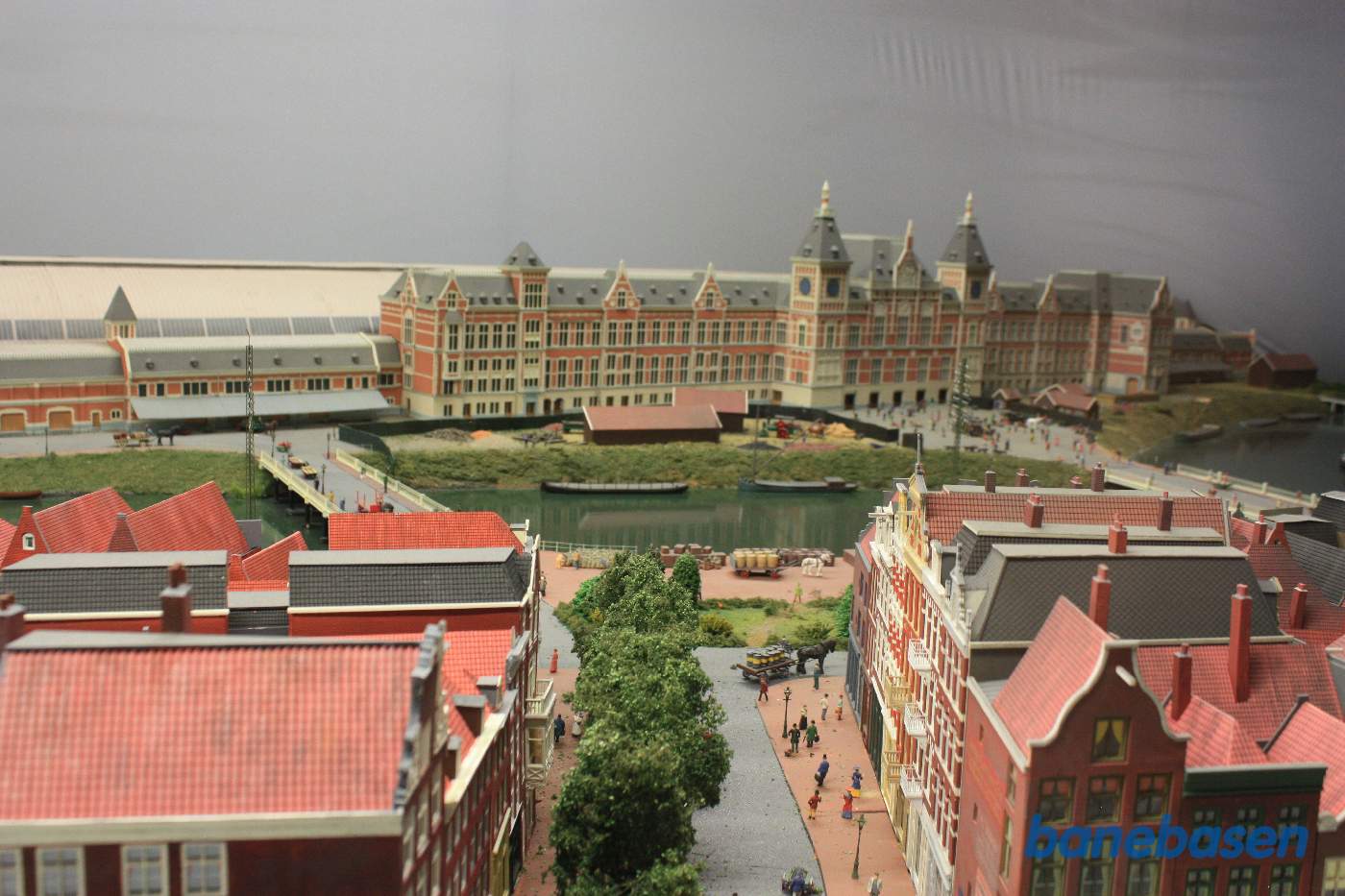Modelbane af Amsterdam station og område