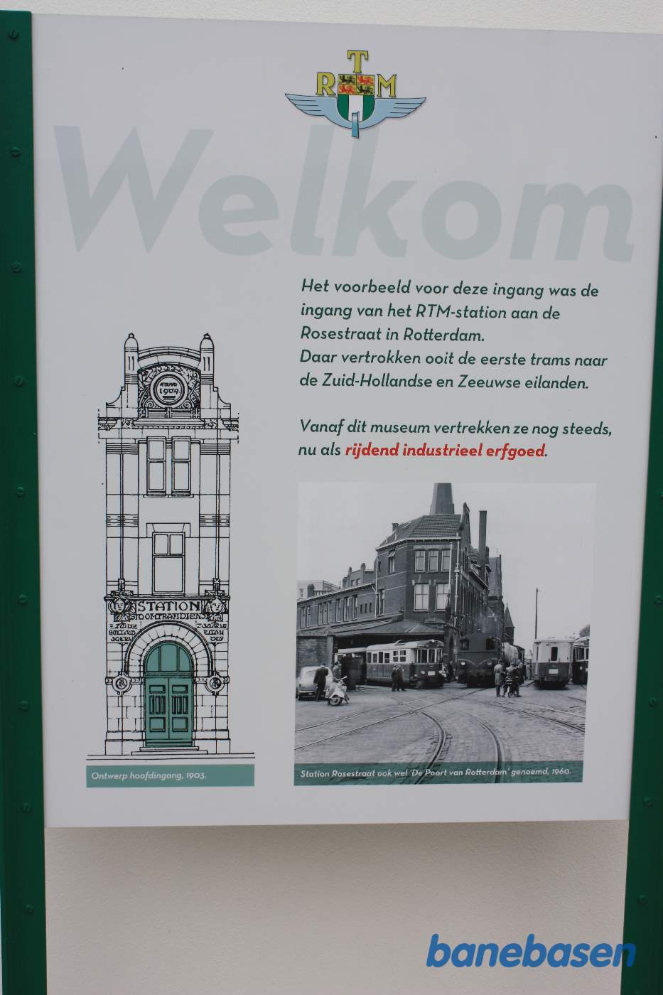 Opslag om banens historie