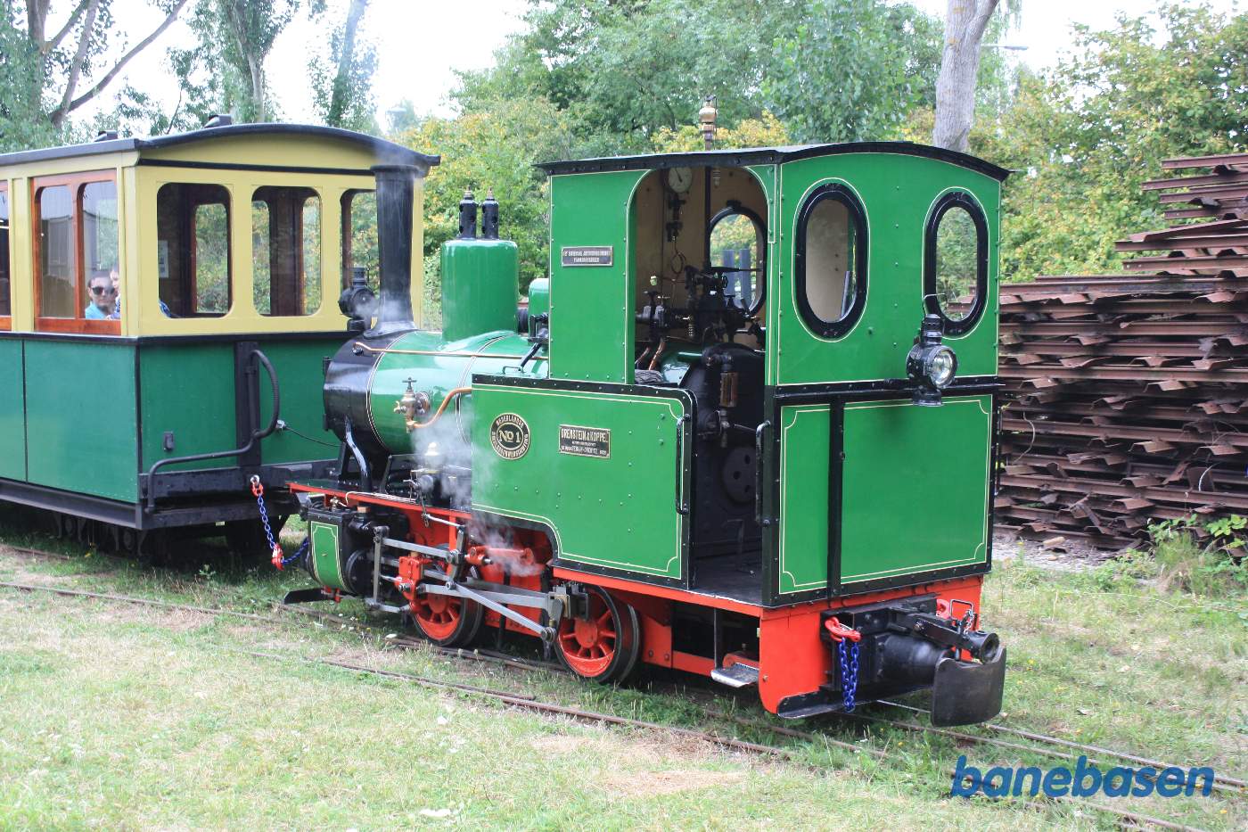 Damplokomotivet er klar til afgang