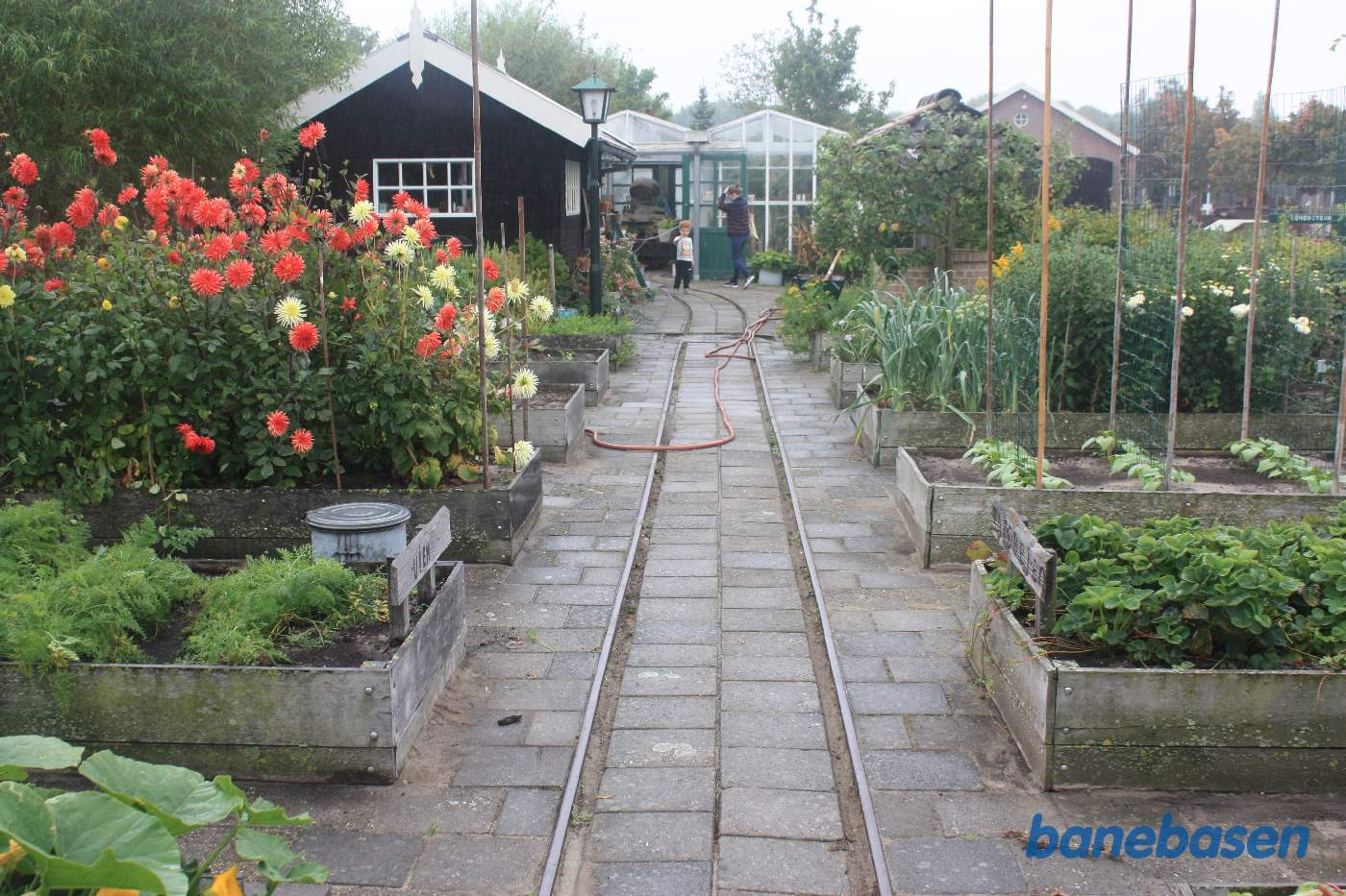 I det lille gartneri var også anlagt en bane