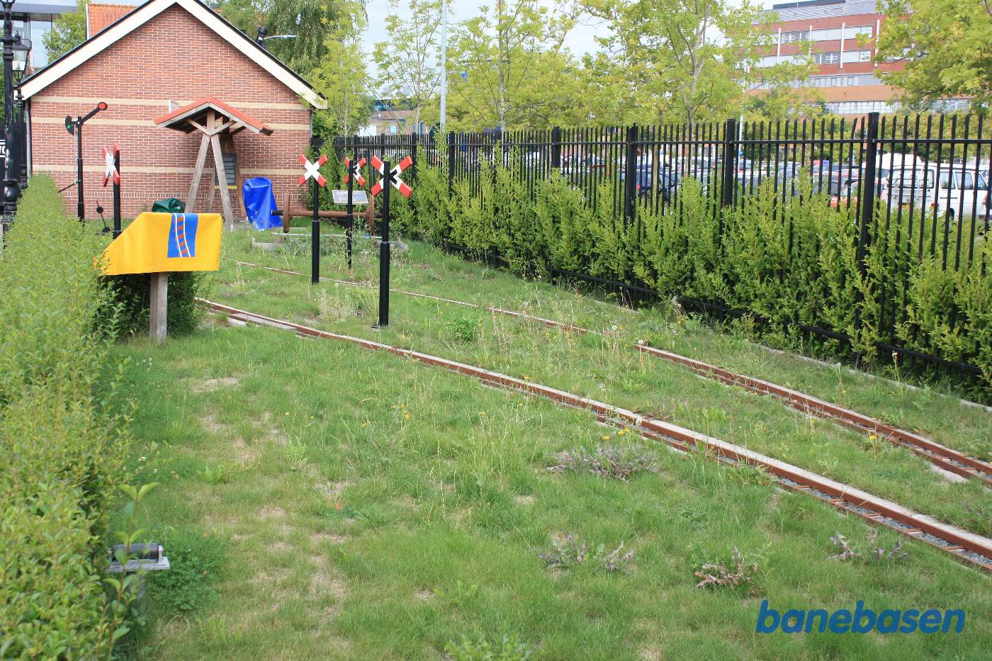 Modelbanen i stationshaven til undervisningsbrug