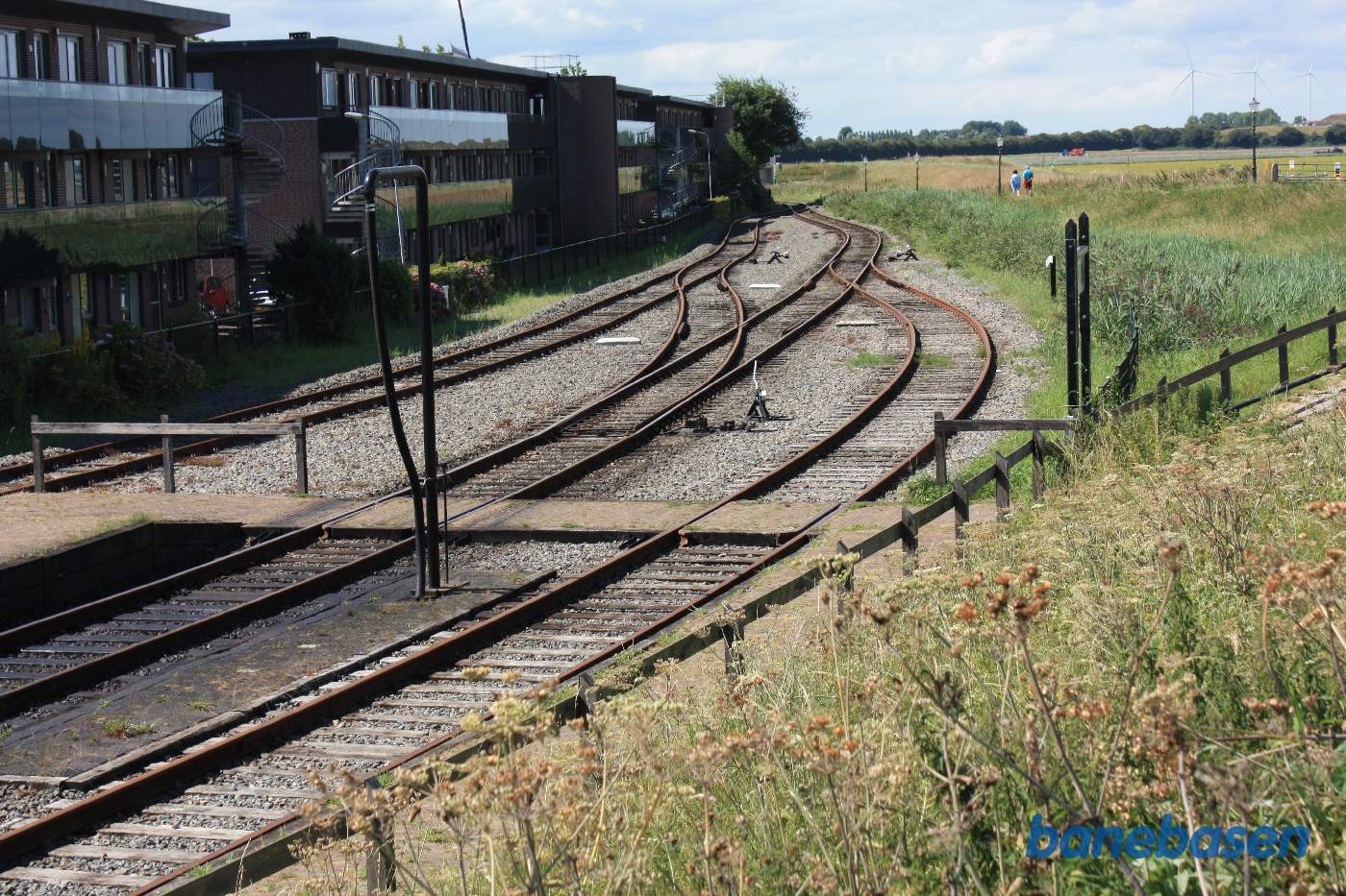 Et vue ud over udkørslen fra stationen