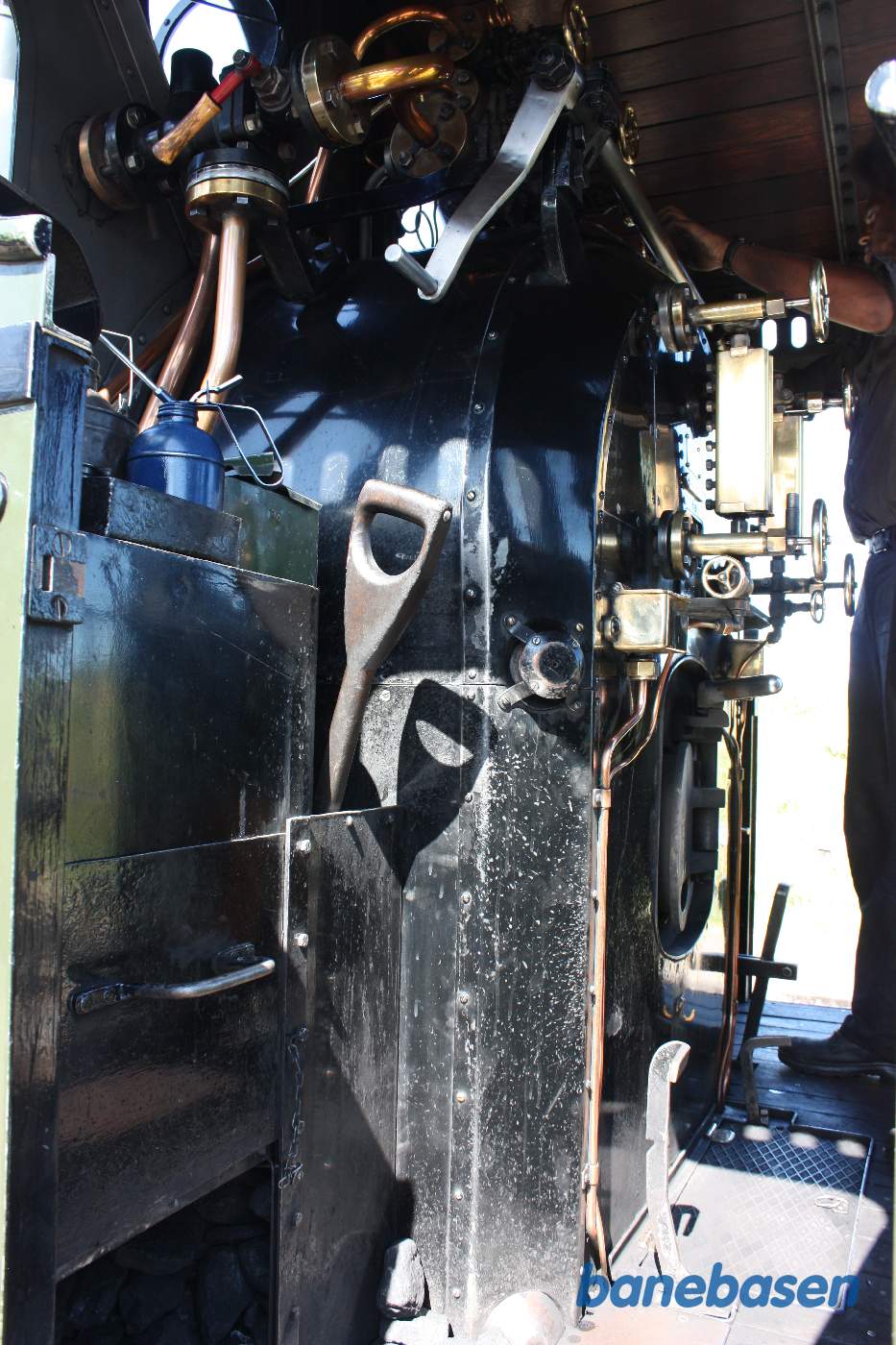 Billede af førerpladsen