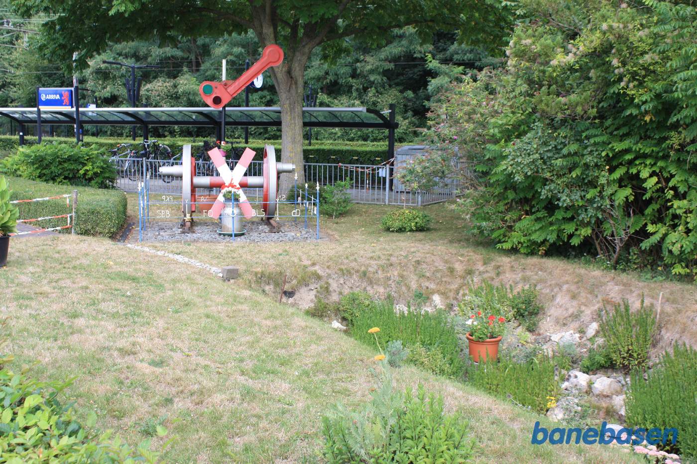 Stationshaven med signaler mv.