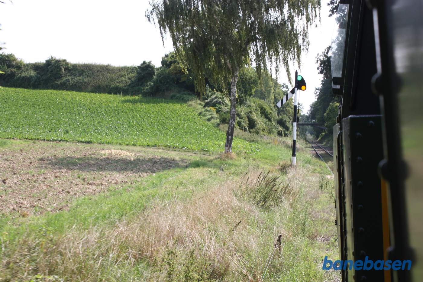 Indkørselssignalet for modsat køreretning til venstre