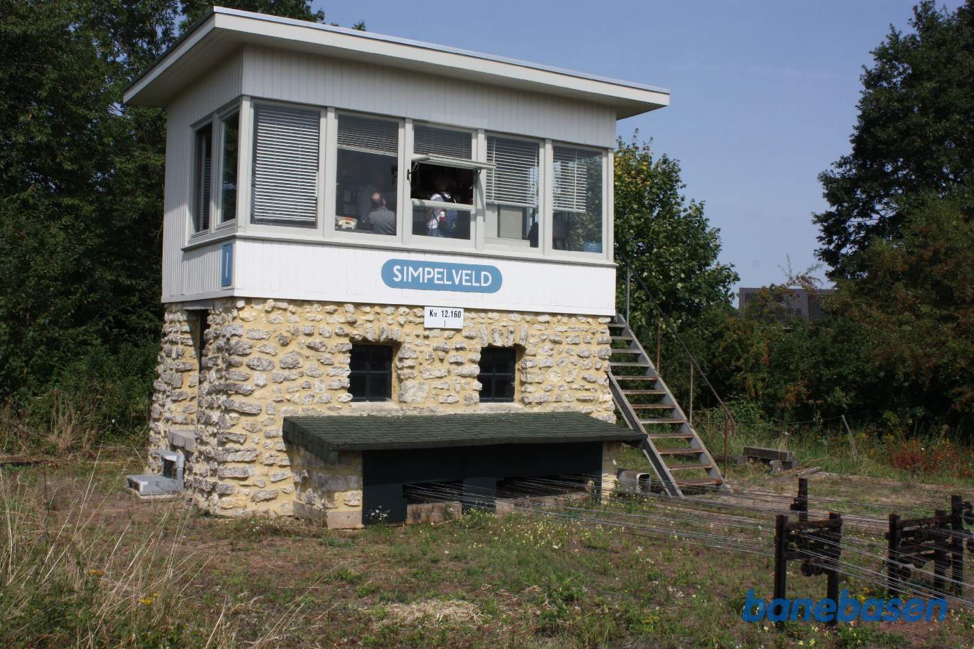 Kommandoposten der styrer signaler og sporskifter på stationen