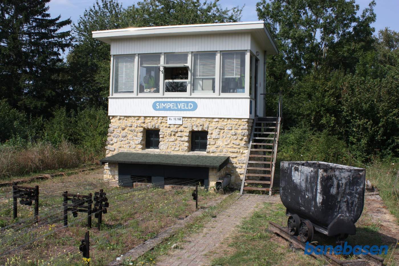 Kommandoposten der styrer signaler og sporskifter på stationen