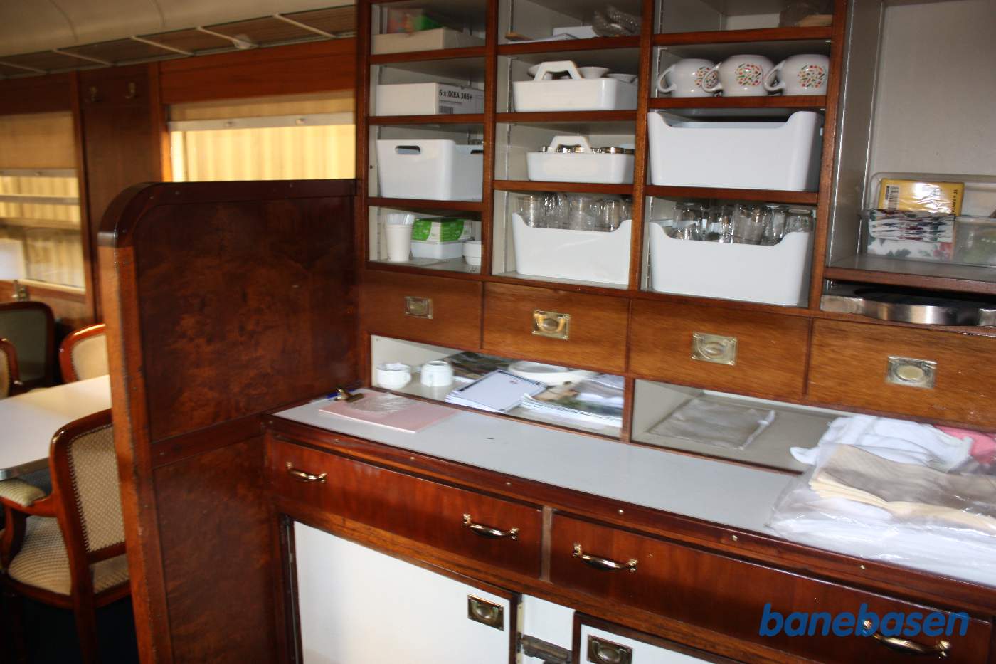 Køkkenet i spisevognen