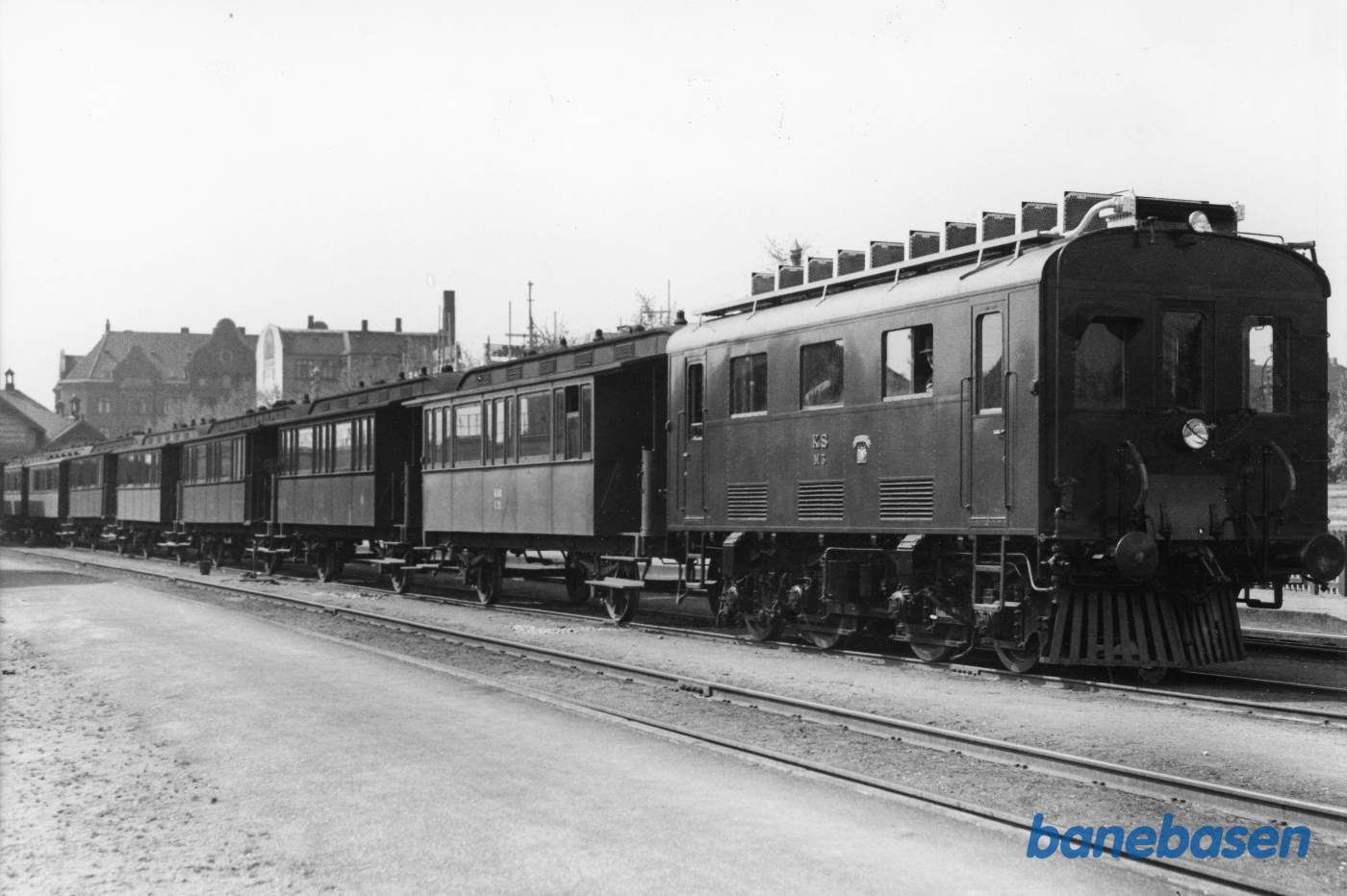Prøvetog med KS M 3 og KSB-personvogne