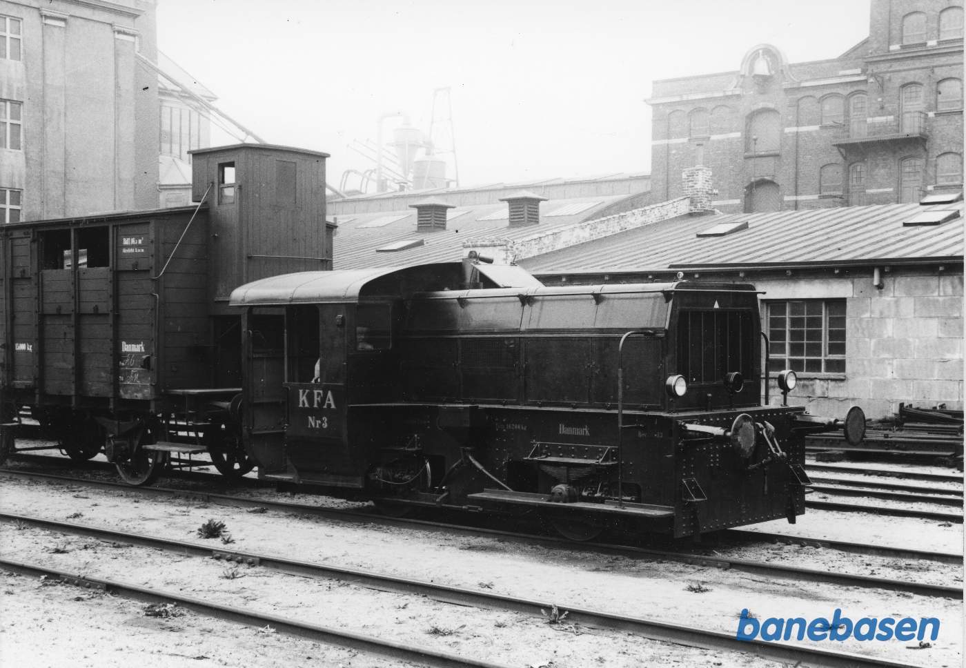 Rangering med Triangel-bygget rangertraktor udrustet med B&W-motor