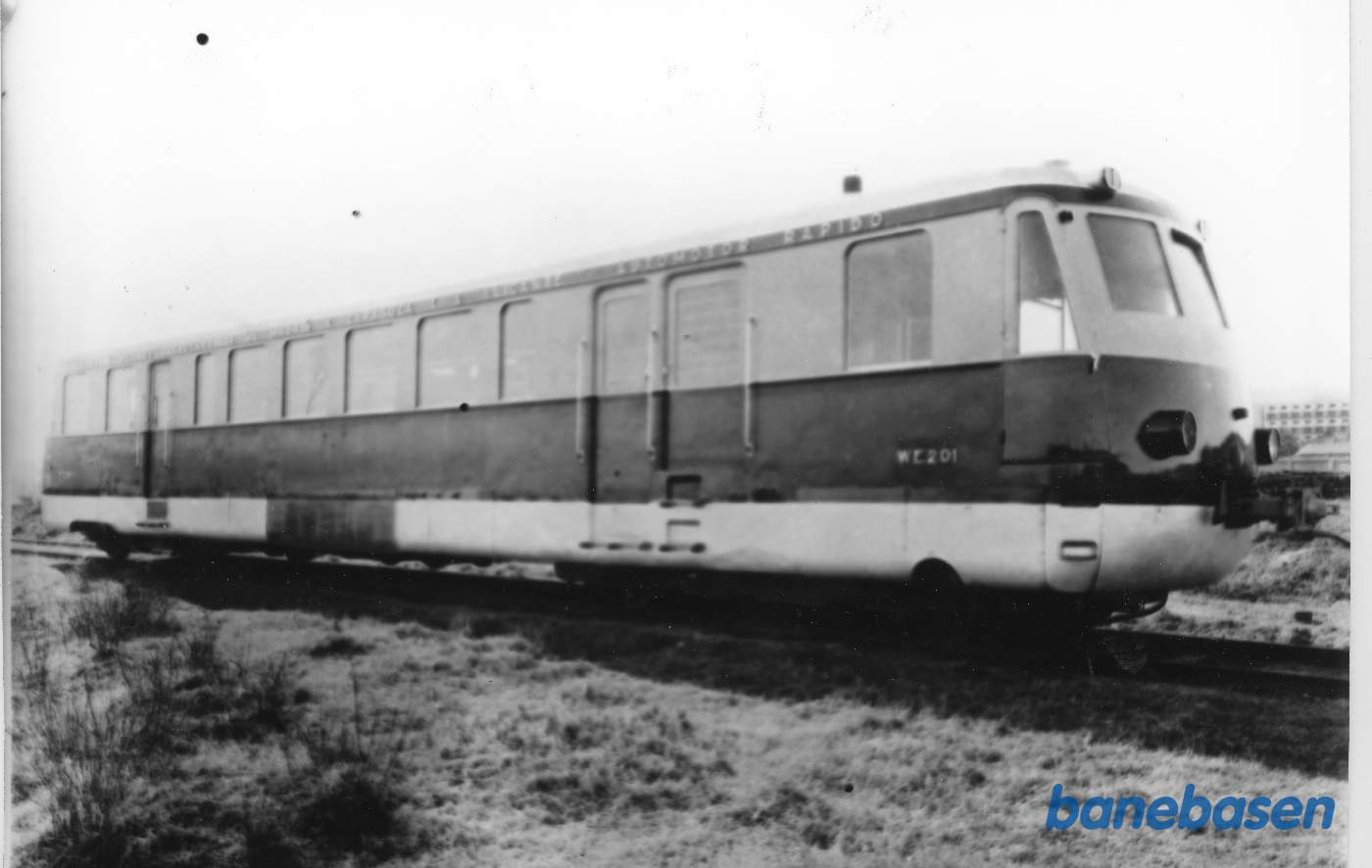 Motorvogn type WE bygget i Spanien i 4 eksemplarer til MZA og med B&W-motor