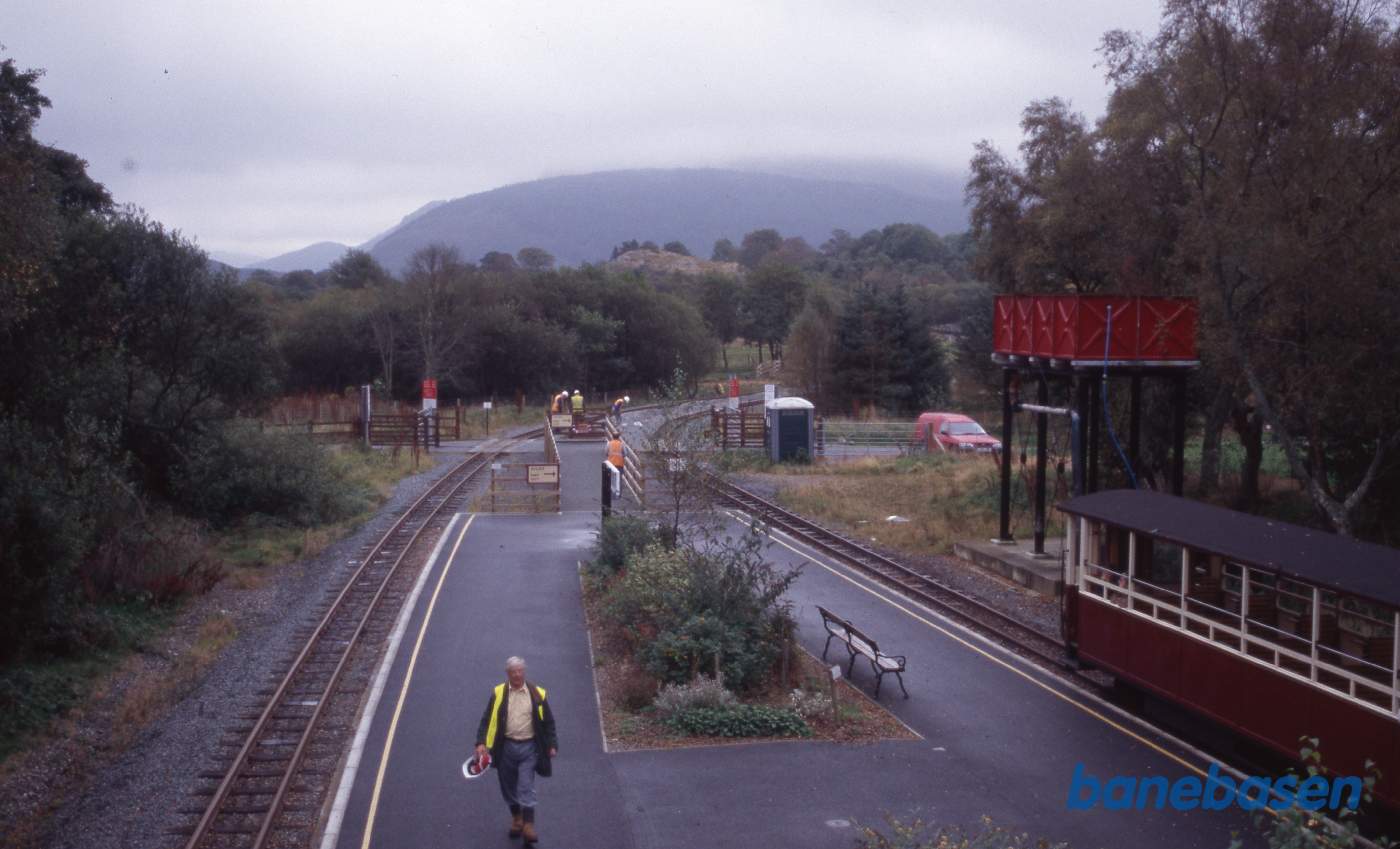Et vue ud over stationen, set fra gangbroen
