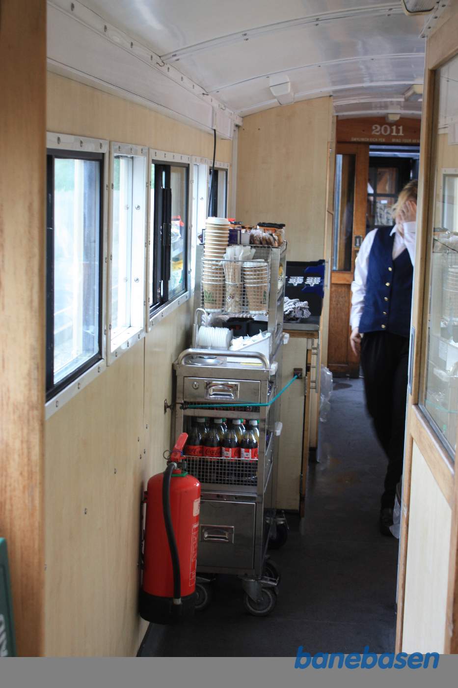 Vogn 3 var café og køkken