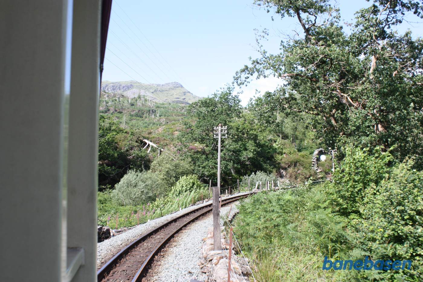 Strækningen mellem Tan-y-bwlch og trinbrættet Plas Halt