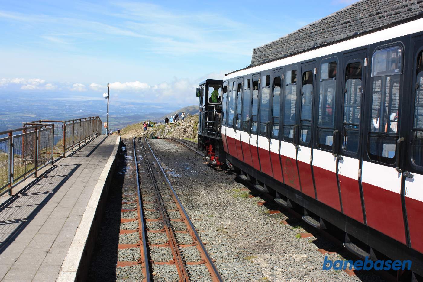 Toget ankommet til stationen