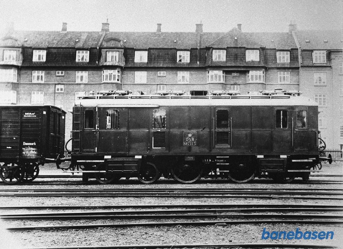 Første prøvekørsel af lokomotivet med et tog til Galten