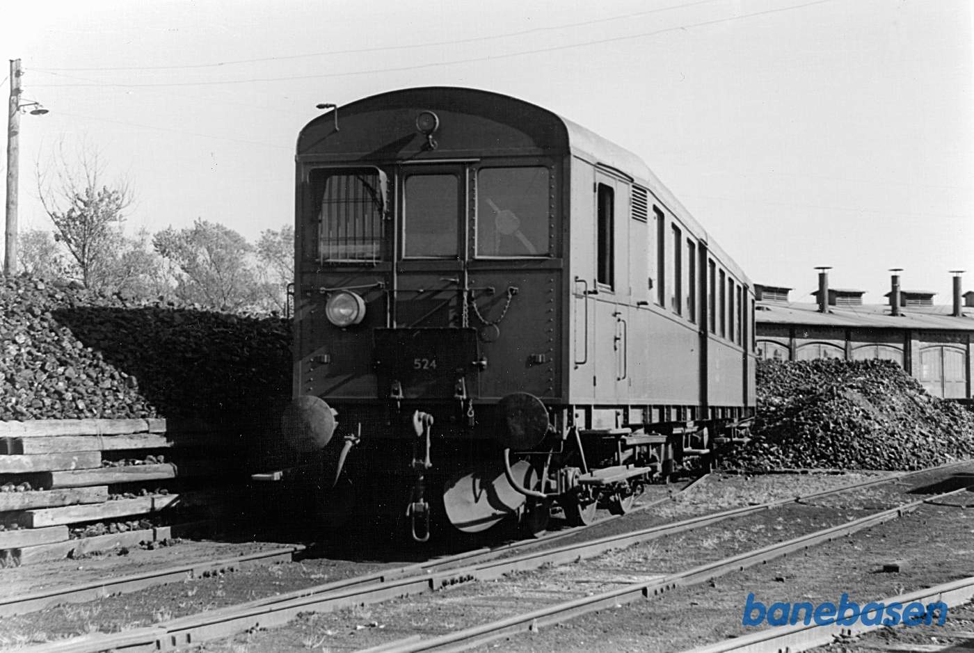 MQ 524 i remiseområdet på Tønder H året før vognen blev udrangeret