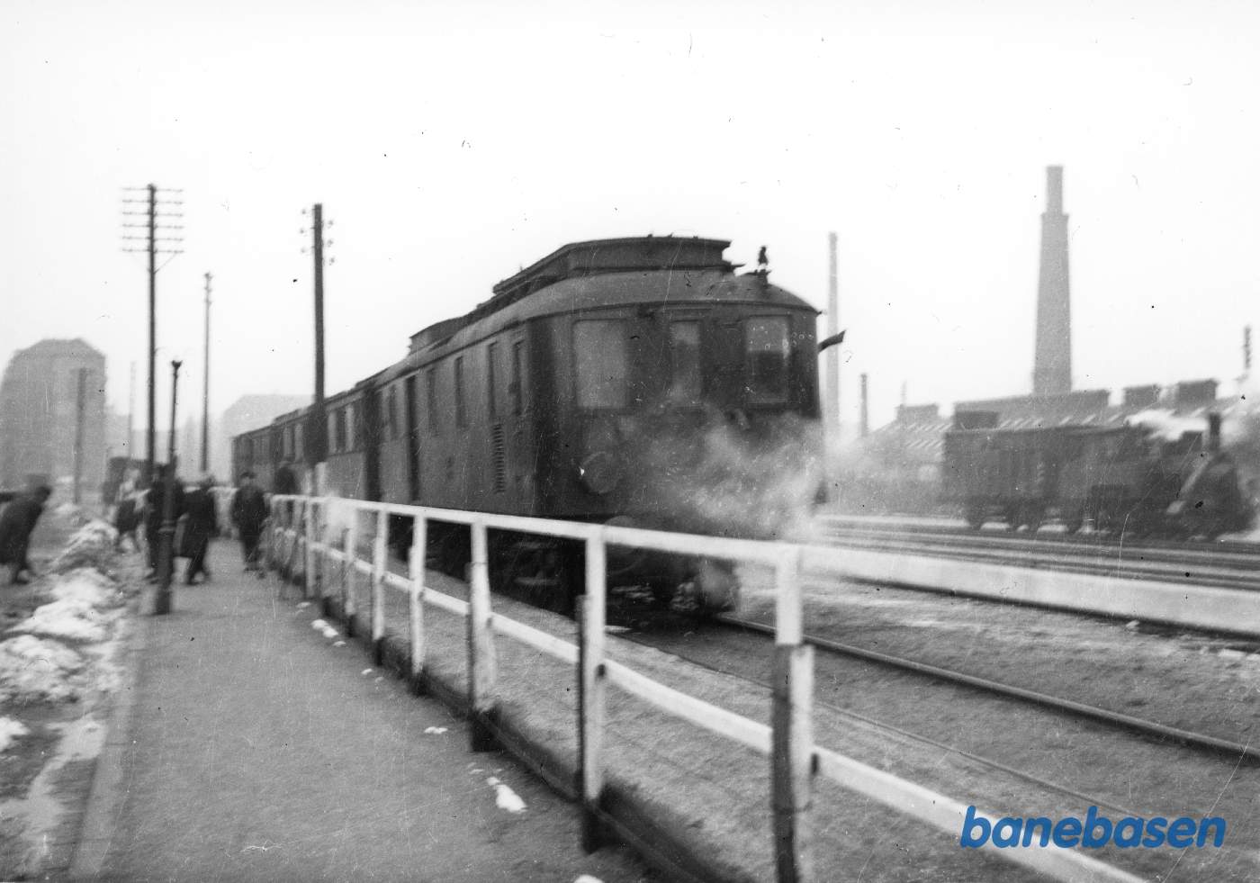 Tog til Dragør ved den midlertidige station (1940-42) ved Uplandsgade